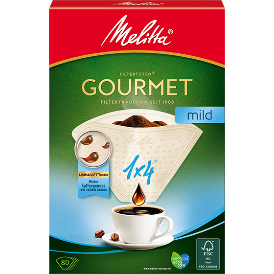 Melitta Gourmet® Mild, 1х4/80 шт. 